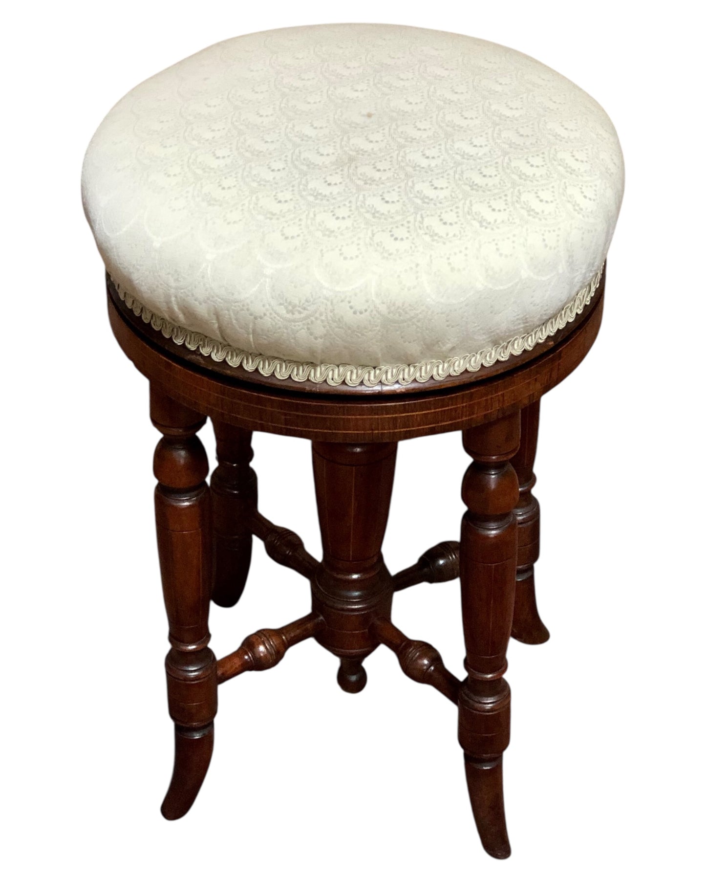 000645....Handsome Victorian Piano Stool