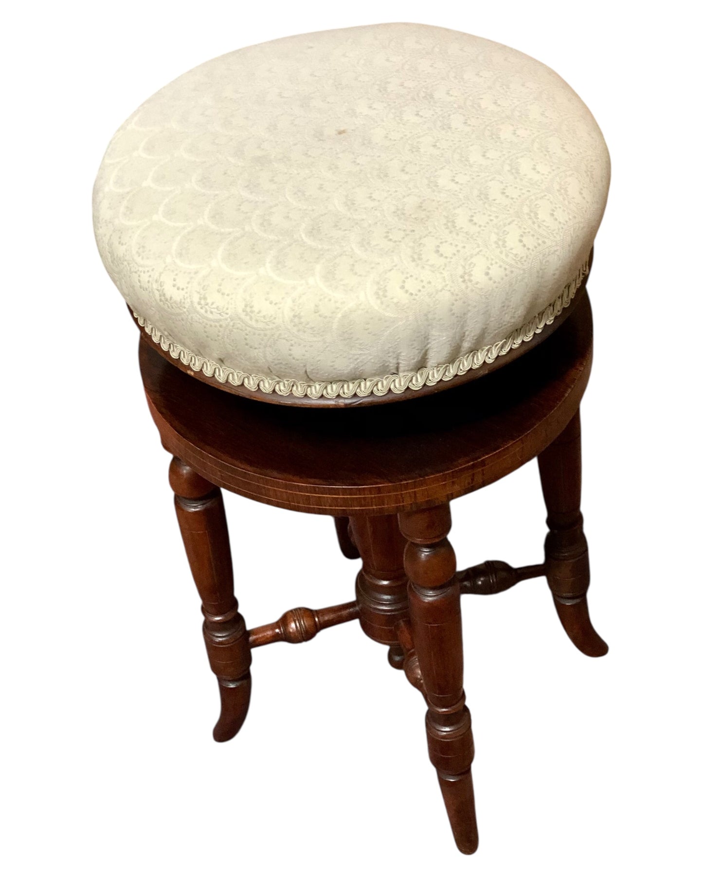 000645....Handsome Victorian Piano Stool
