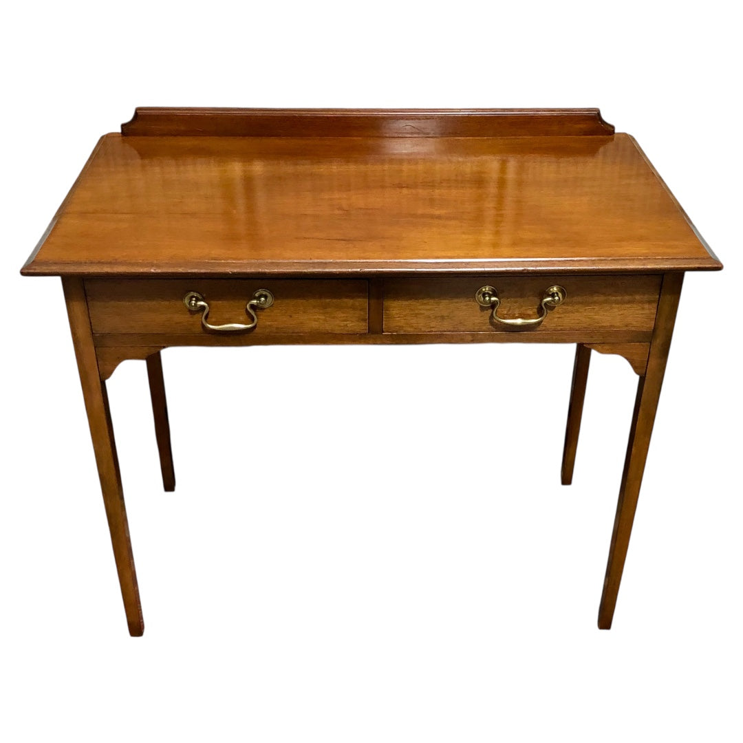 000612....Handsome Edwardian Mahogany Writing/Hall Table