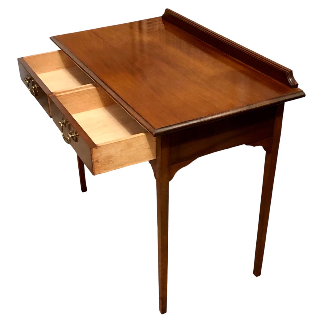 000612....Handsome Edwardian Mahogany Writing/Hall Table