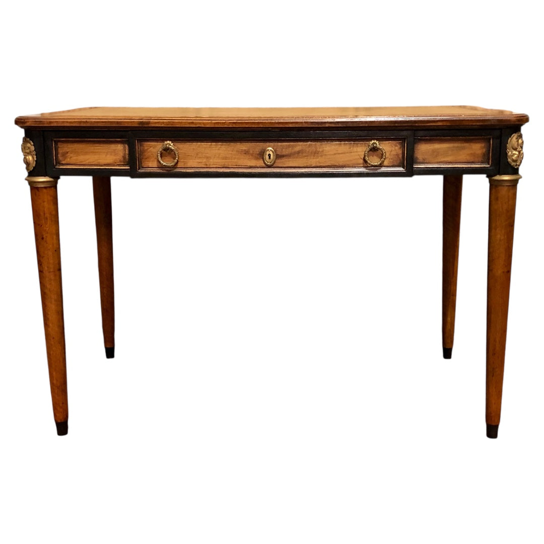 000609....Handsome Vintage Empire Style Mahogany Writing Table/Desk