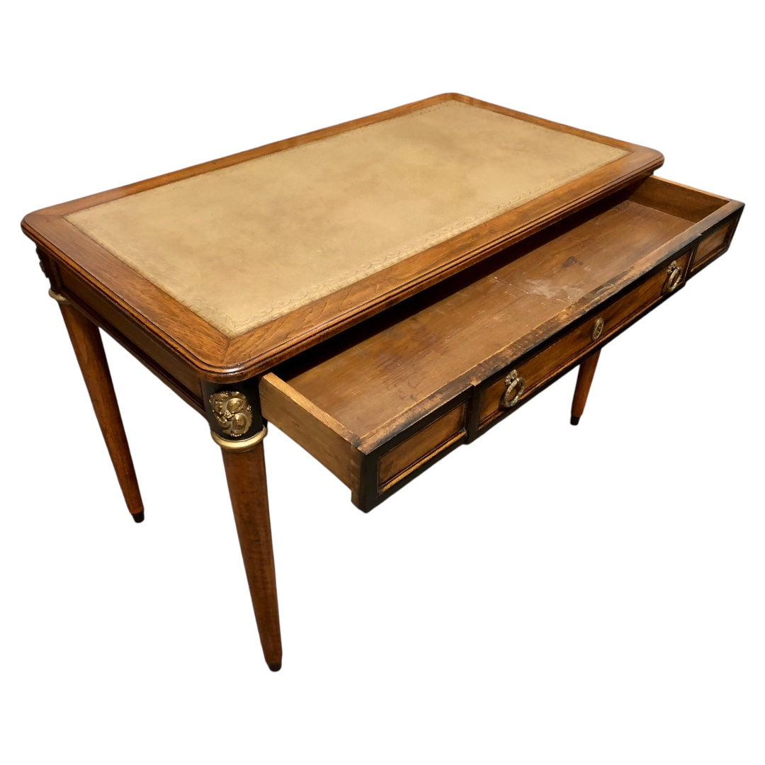 000609....Handsome Vintage Empire Style Mahogany Writing Table/Desk