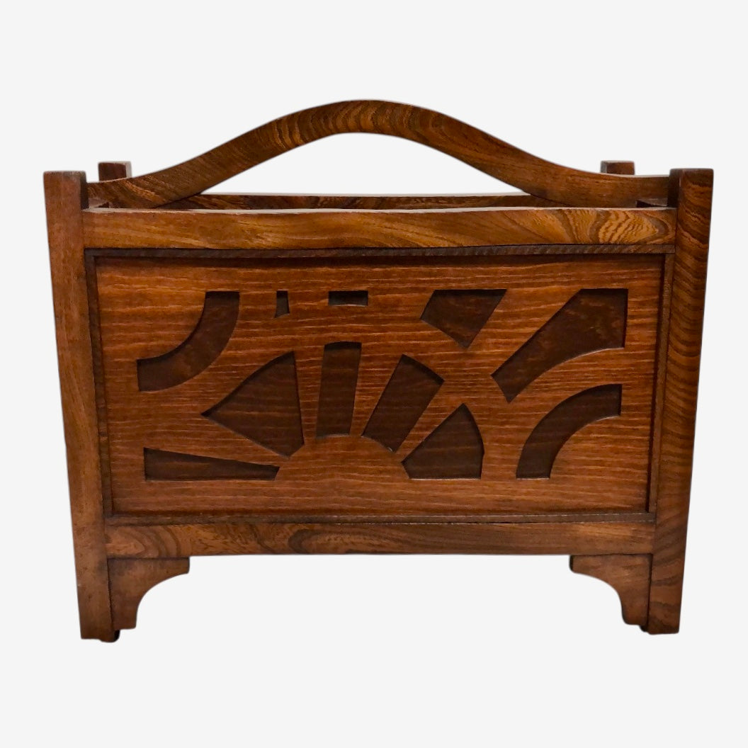 000607....Handsome Art Deco Magazine/Record Rack