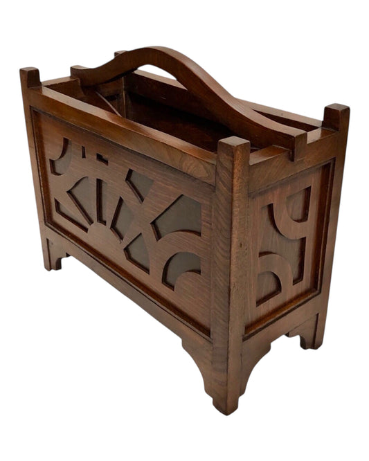 000607....Handsome Art Deco Magazine/Record Rack