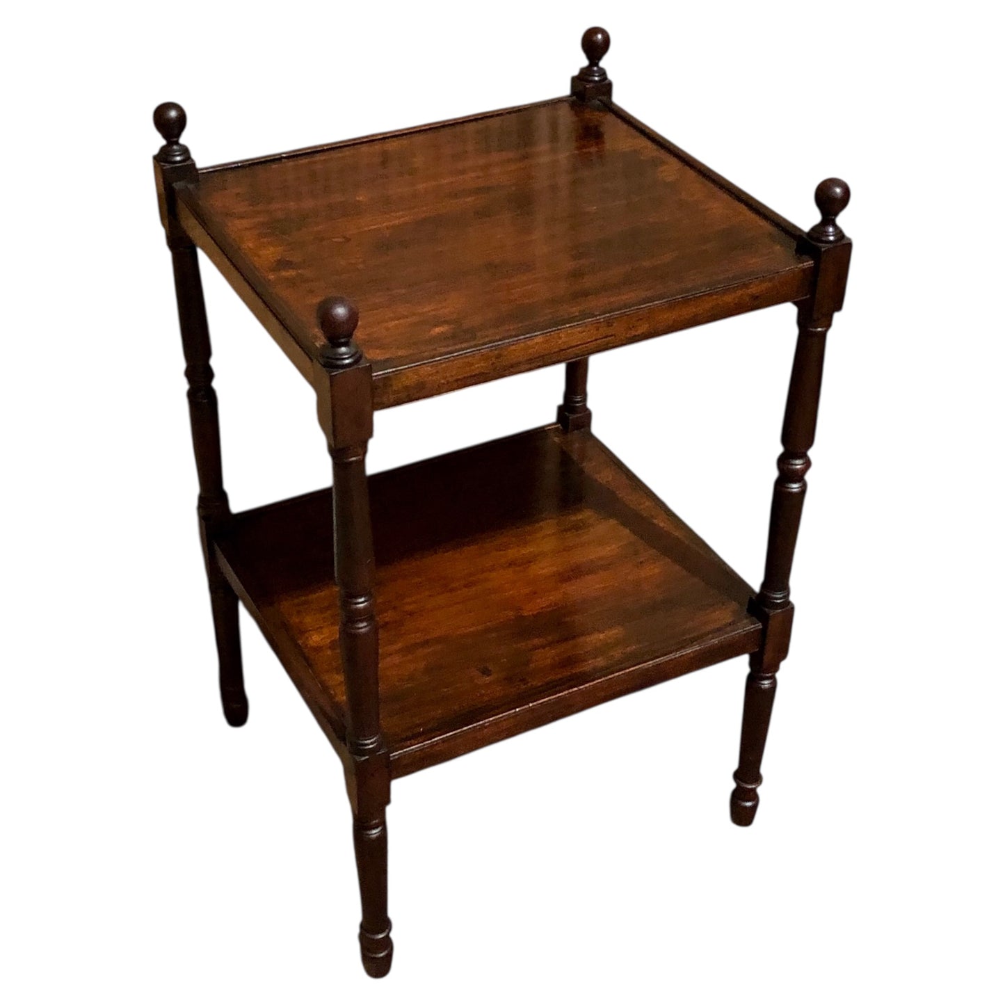 000603....Handsome Antique Mahogany Bedside/Lamp Table ( sold )