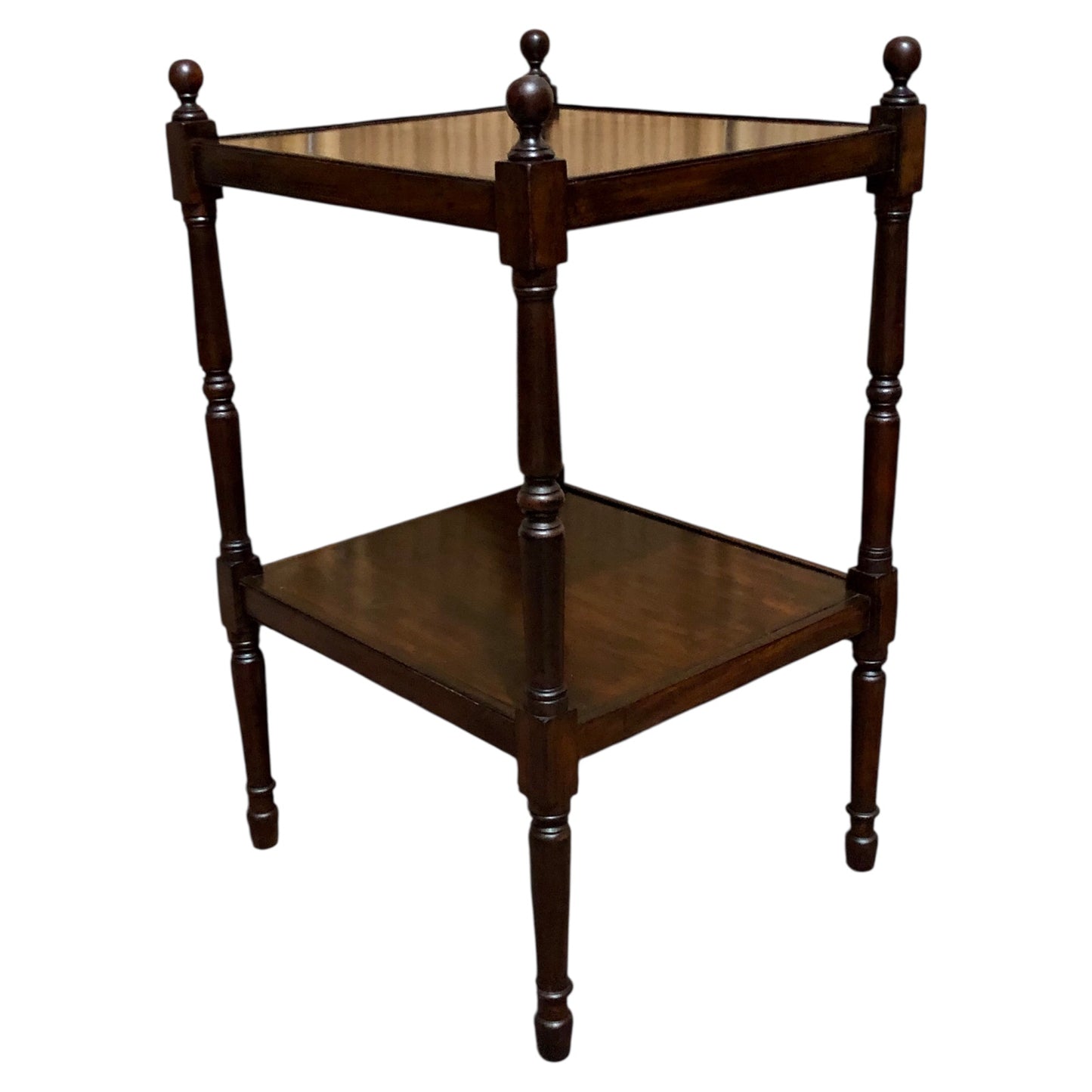 000603....Handsome Antique Mahogany Bedside/Lamp Table ( sold )