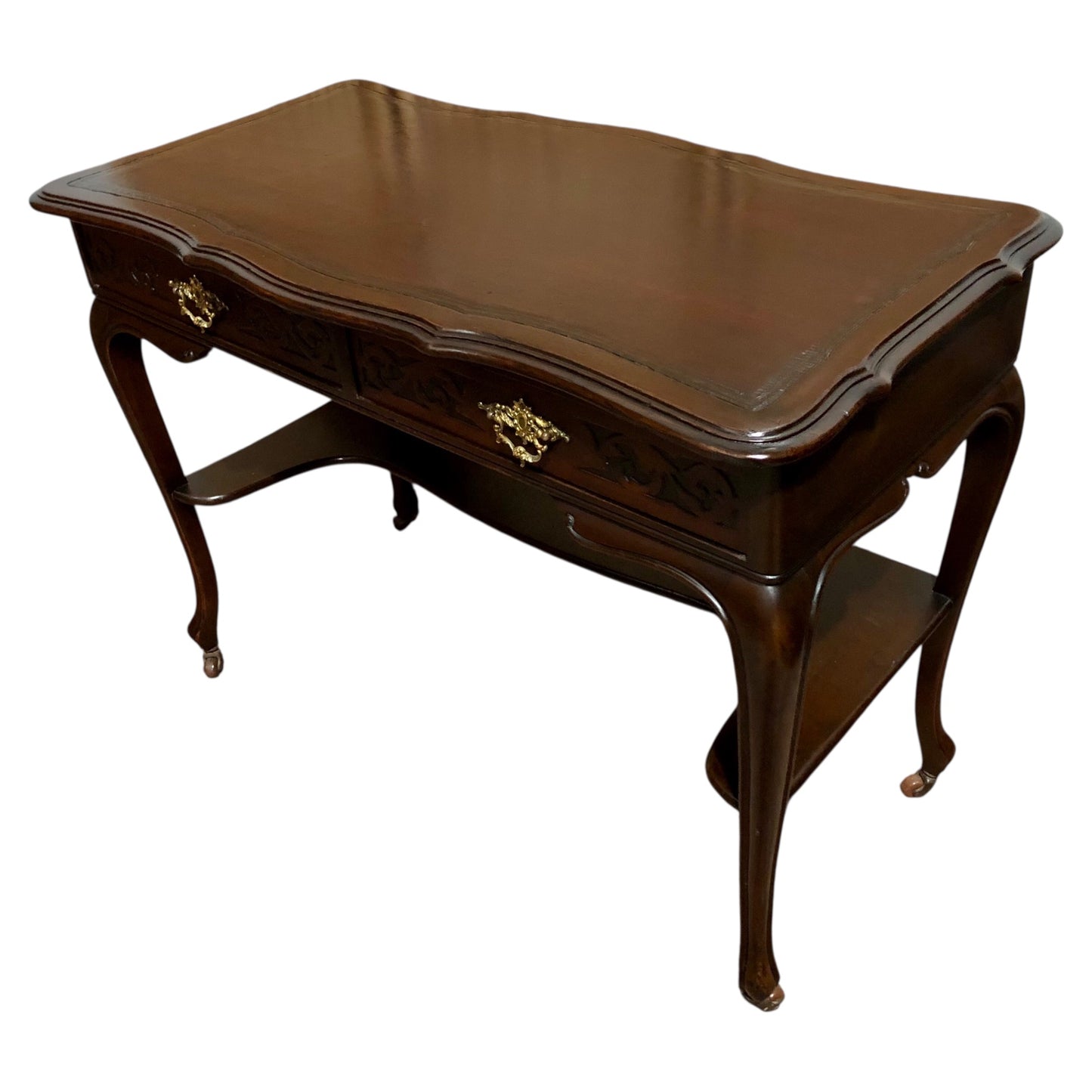 000598....Handsome Antique Mahogany Writing/Hall Table