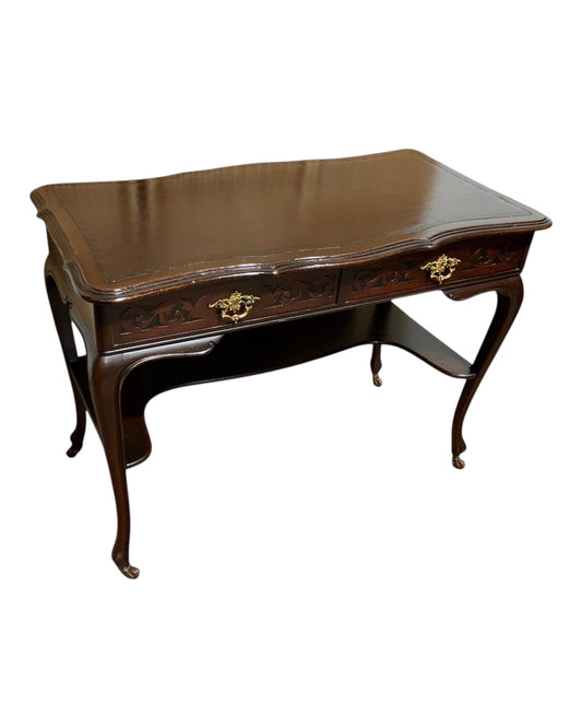 000598....Handsome Antique Mahogany Writing/Hall Table