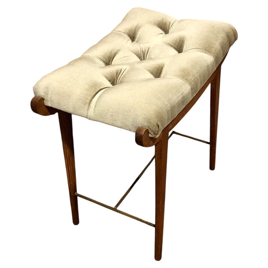 000589....Handsome Retro Teak Stool