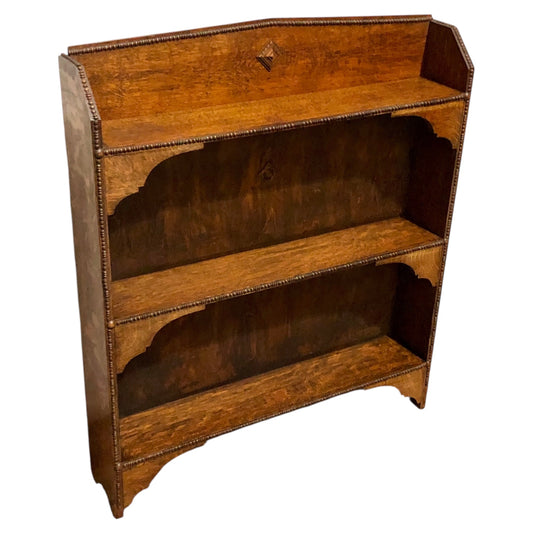 000567....Handsome Arts And Crafts Oak Bookcase ( sold )