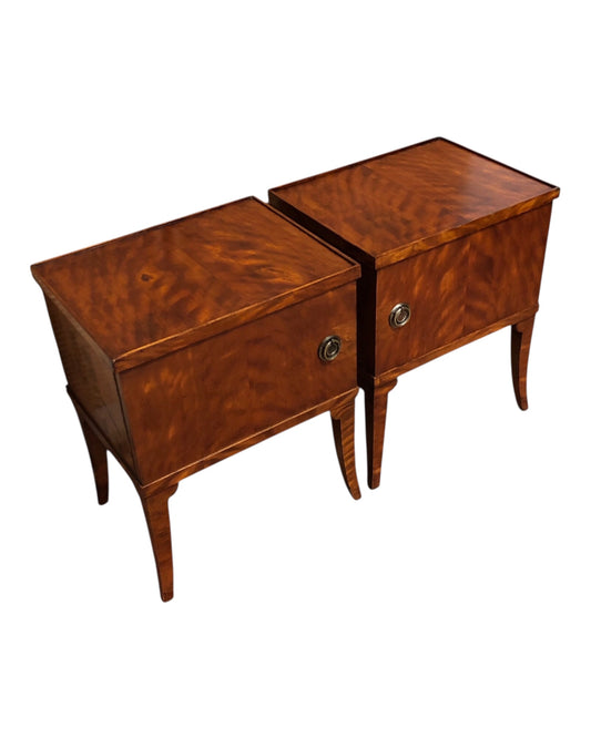 000532...Handsome Pair Of French Art Deco Bedside Tables.