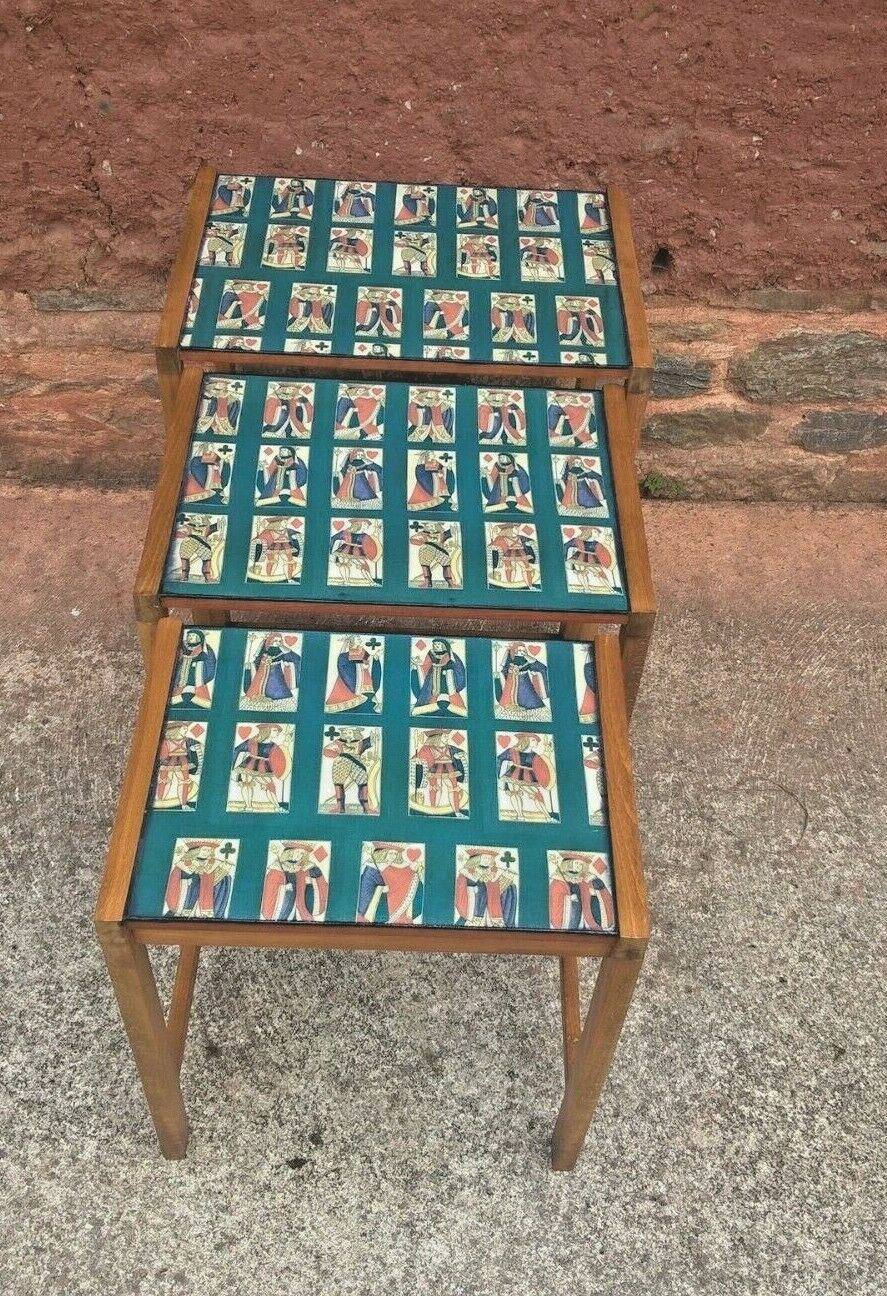 111.....Retro Nest Of Tables....Upcycled Nest Of 3 Coffee Tables