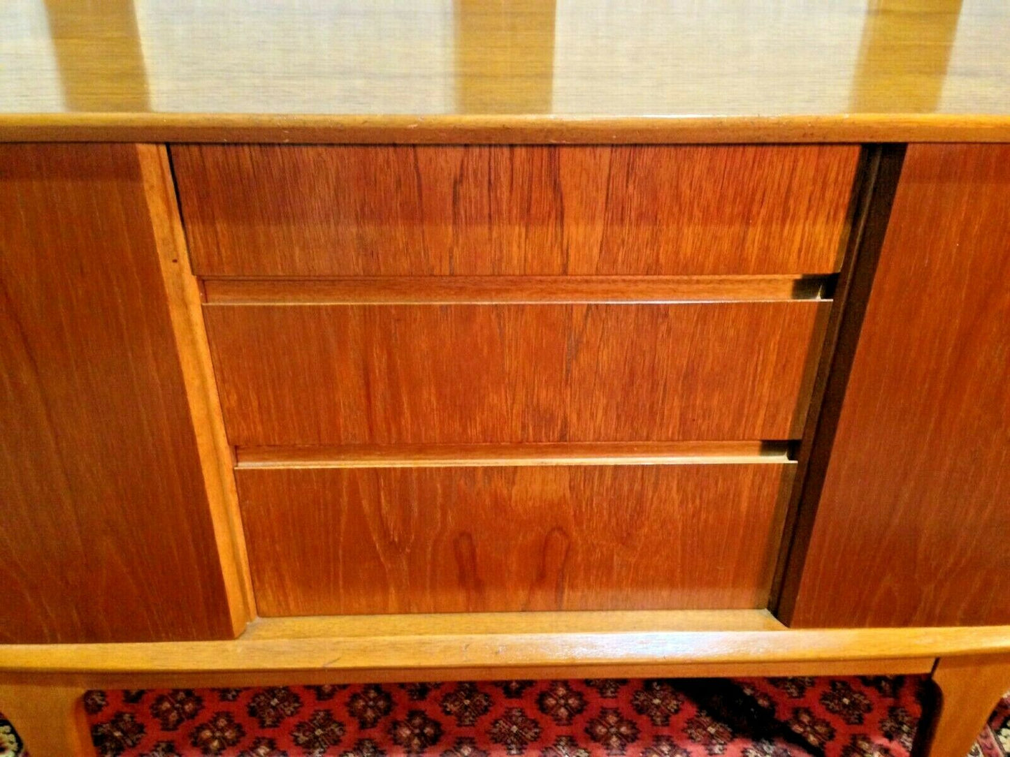 Retro Sideboard By Jentique / Compact Vintage Teak Sideboard