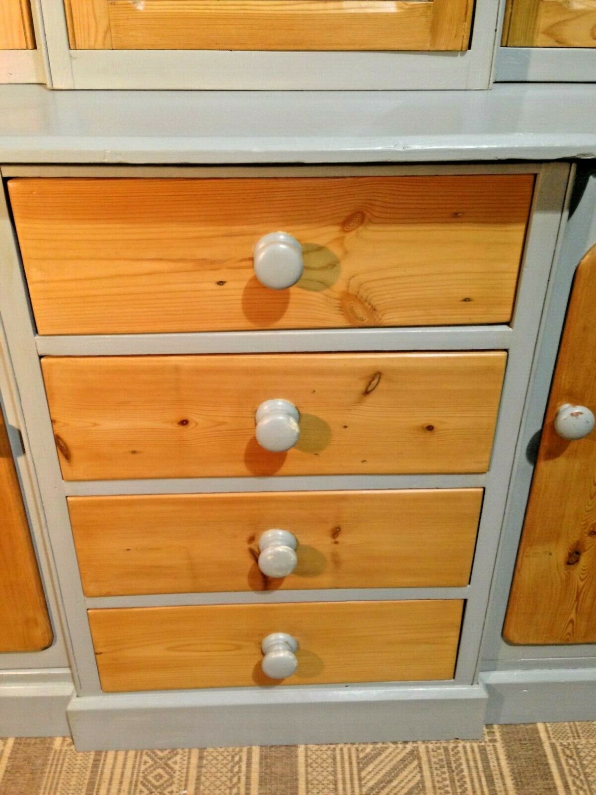 078.....Stunning Vintage Pine Dresser / Vintage Glazed Dresser ( sold )