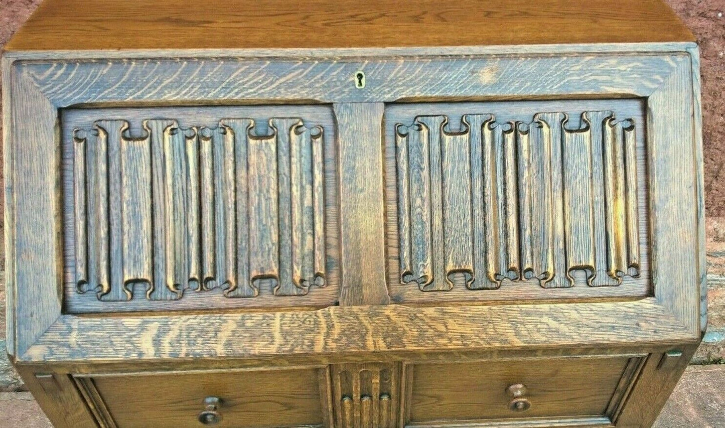 Vintage Oak Old Charm Style Bureau / Oak Desk