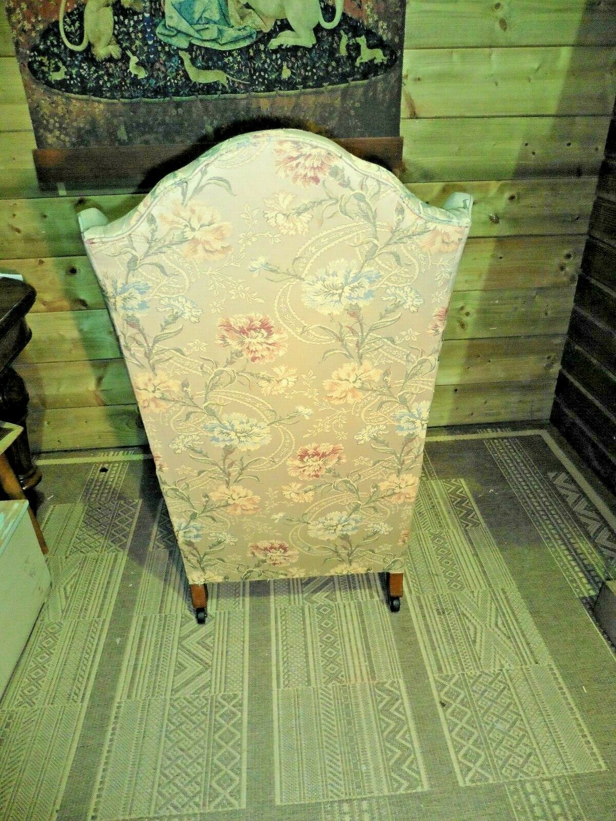 397.....Vintage Wing Armchair / Early 20th Century Wingback Chair
