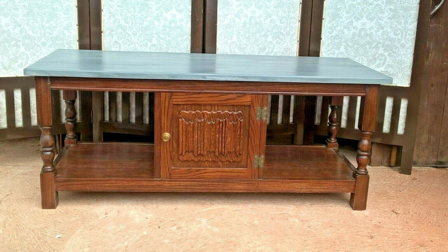 Vintage Old Charm Style Coffee Table - Vintage Oak Coffee Table