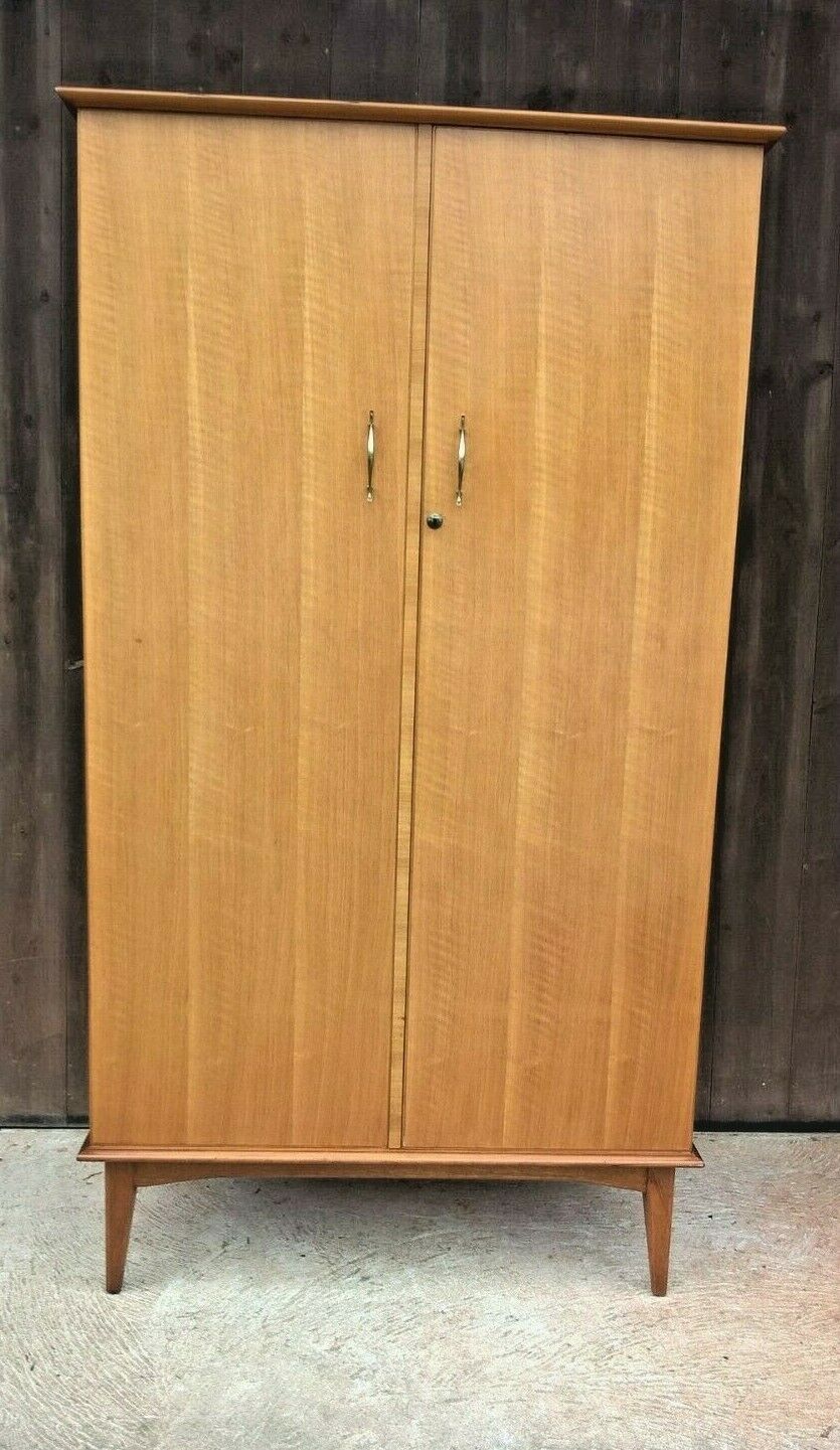 Retro Walnut Wardrobe / Wardrobe By Alfred Cox London