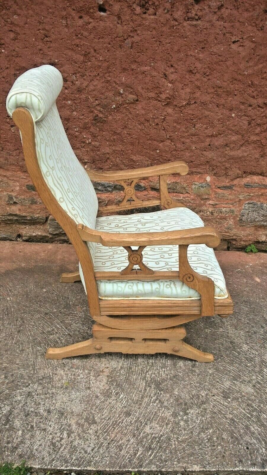 Lovely American Rocking Chair Vintage Oak Rocking Chair