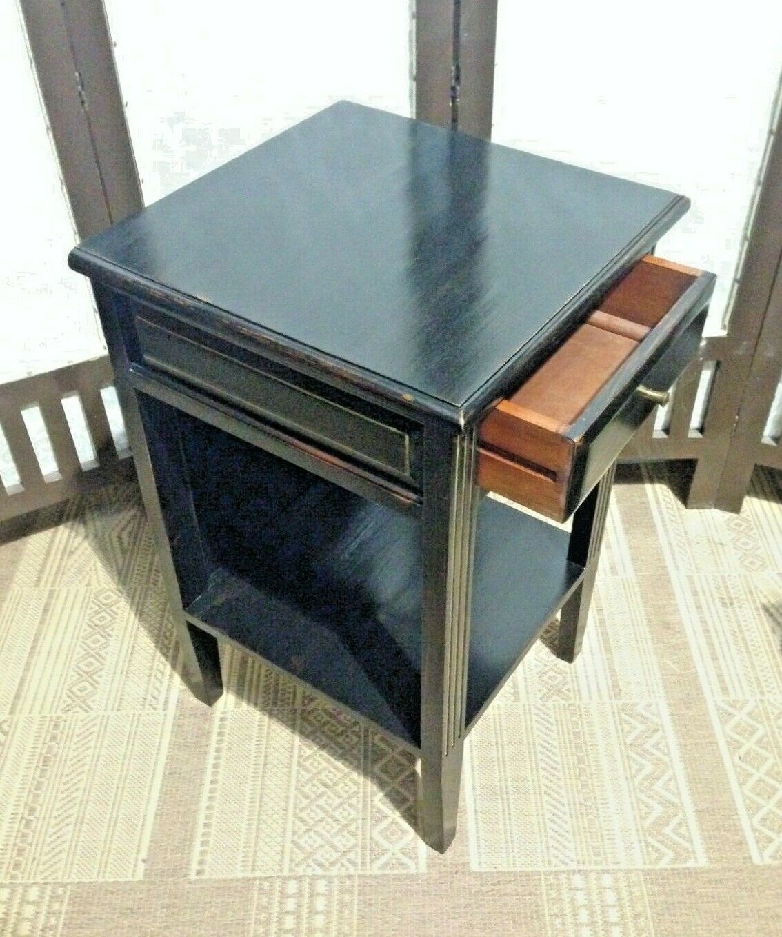 A Pair Of Vintage Empire Style Bedside Tables / Pair Of Lamp Tables