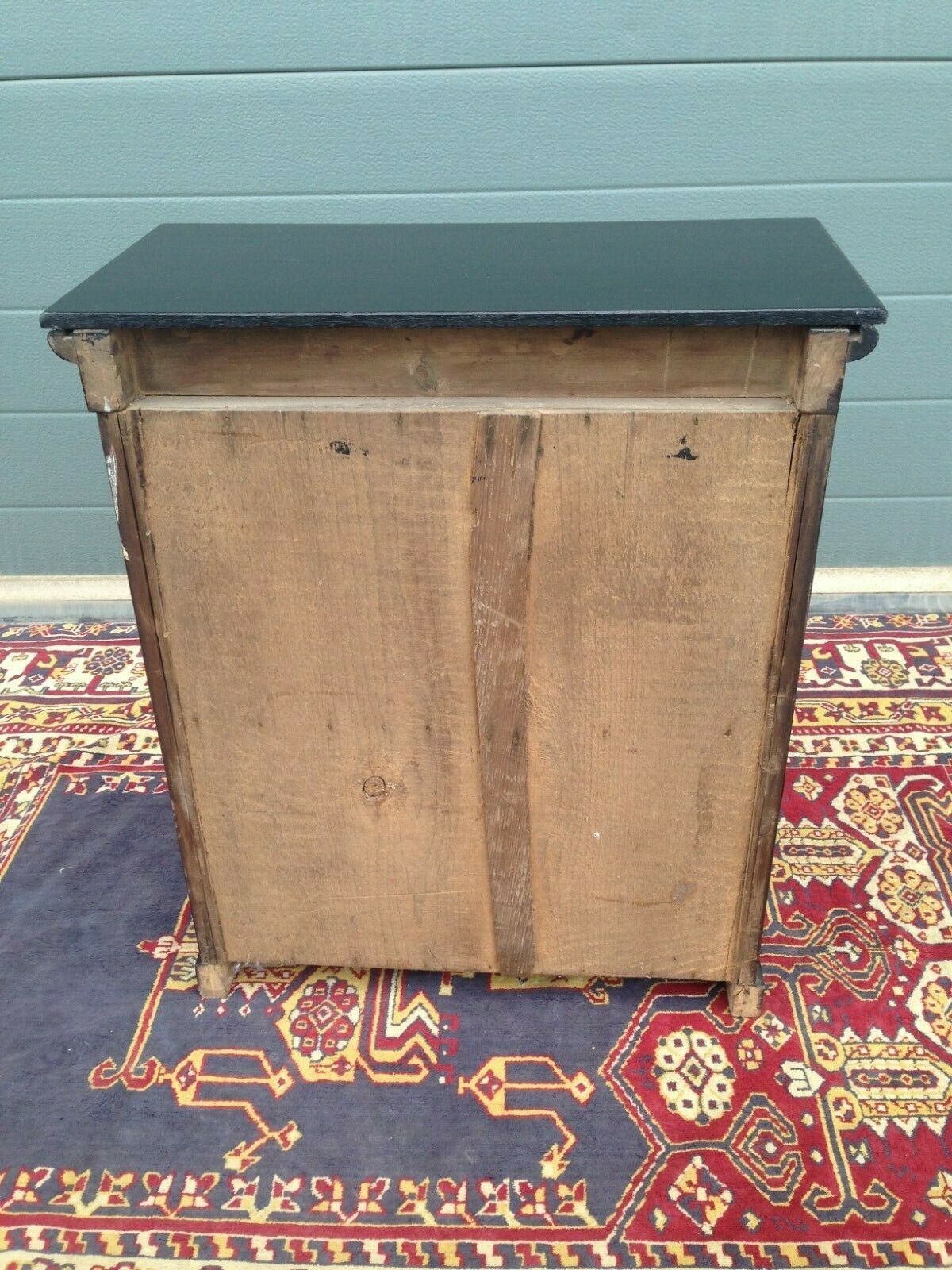217.....Gorgeous Antique Ebonised Glazed Cabinet / Antique Medicine Cupboard