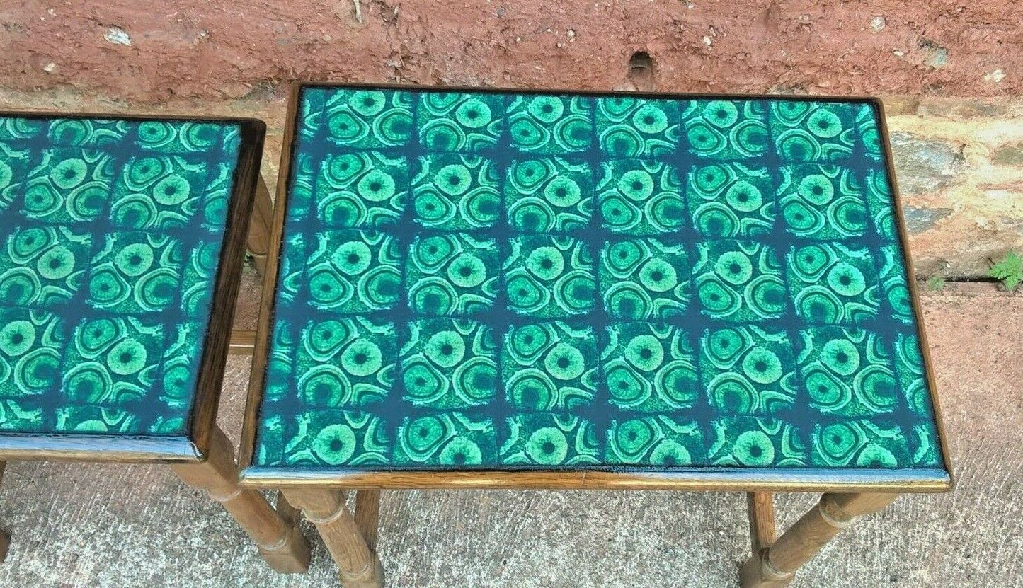 Vintage Oak Nest Of Tables.....Upcycled Cofee Tables