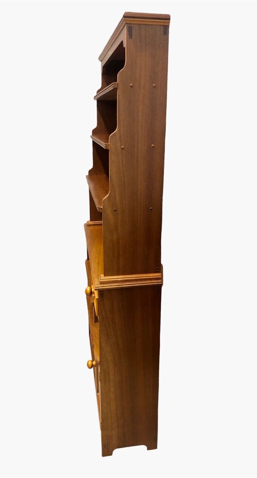 000886....Unique Vintage Walnut Bookcase Storage Unit( sold )