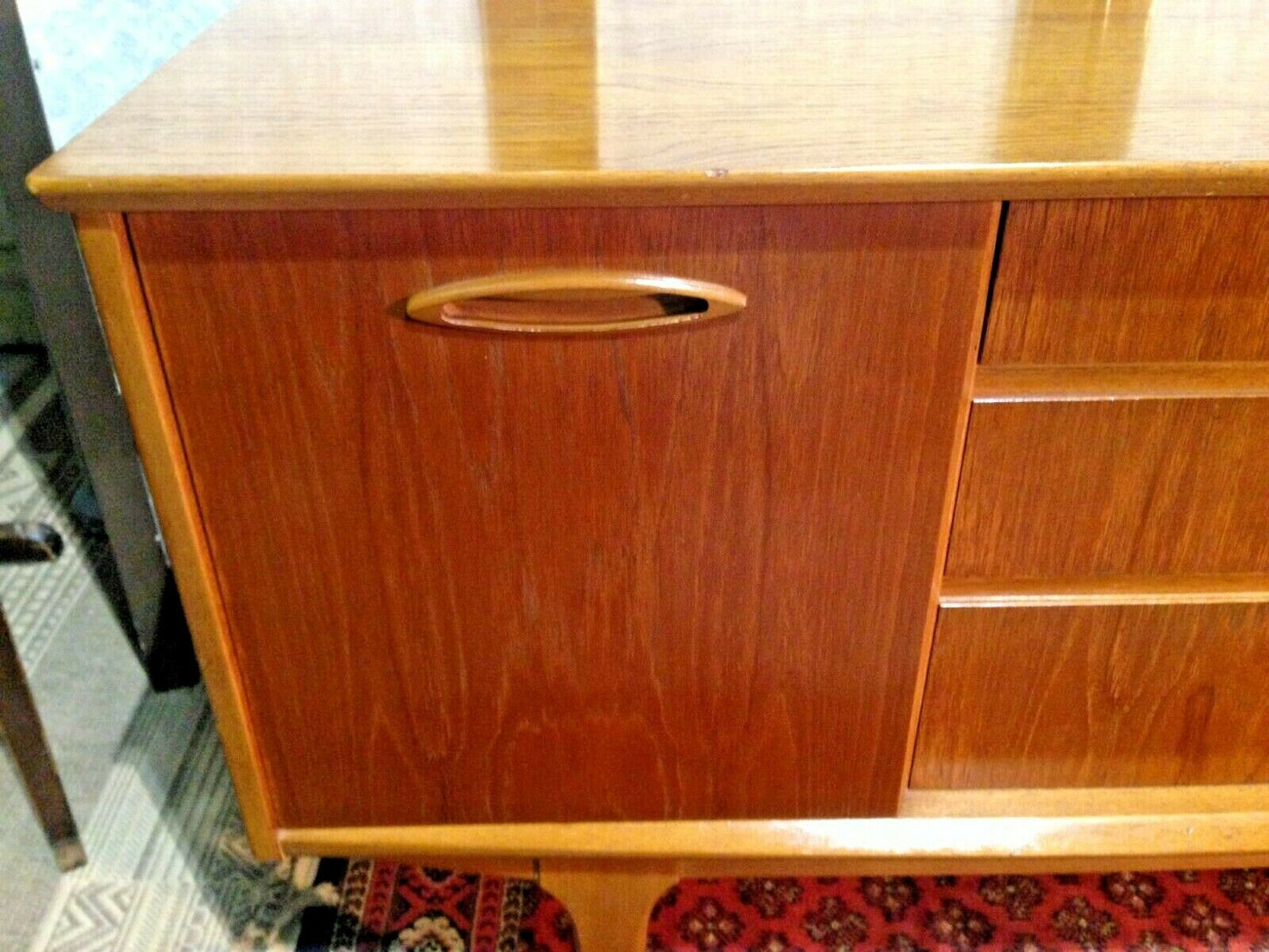 Retro Sideboard By Jentique / Compact Vintage Teak Sideboard