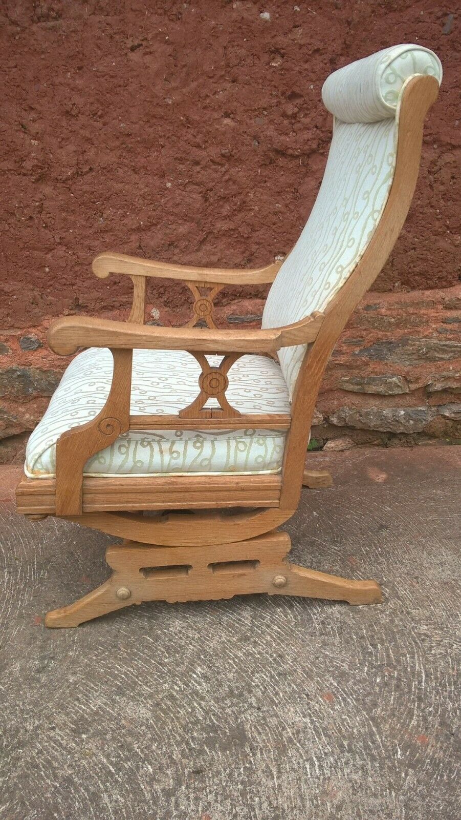 Lovely American Rocking Chair Vintage Oak Rocking Chair