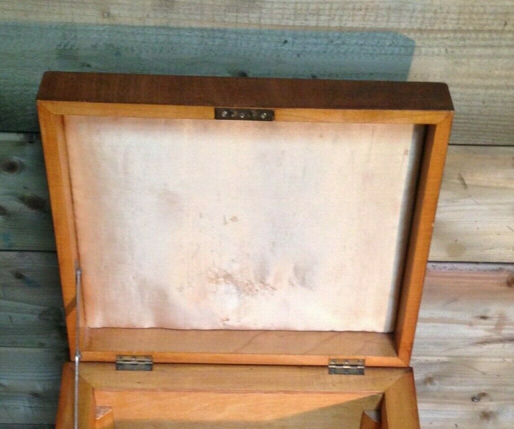364.....Vintage Mahogany Workbox Sewing Cabinet ( SOLD )