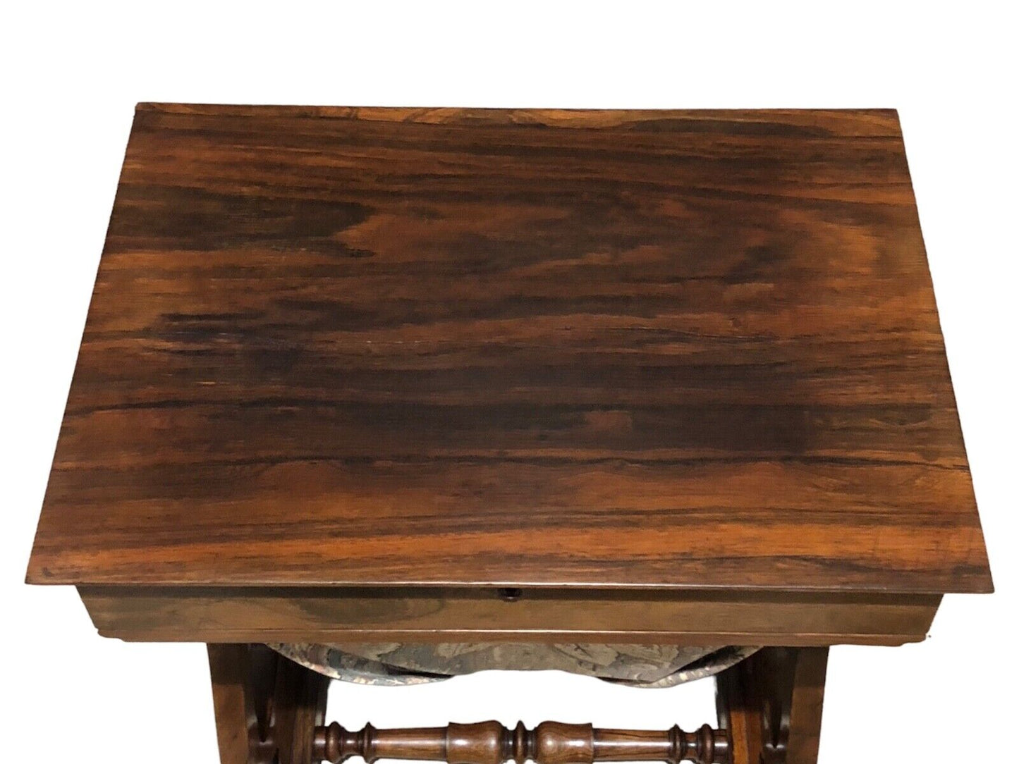 000879....Handsome Antique Sewing Table( sold )