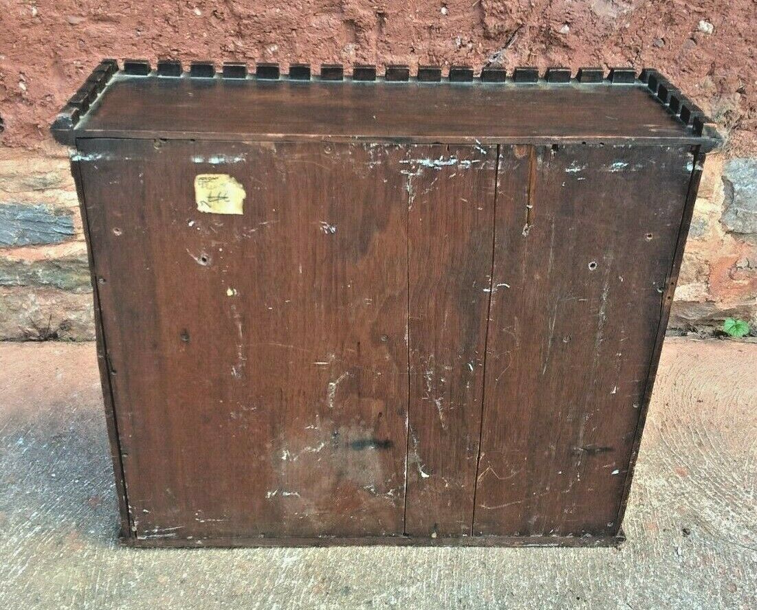 Arts And Crafts Antique Wall Cabinet / Antique Walnut Wall Cabinet