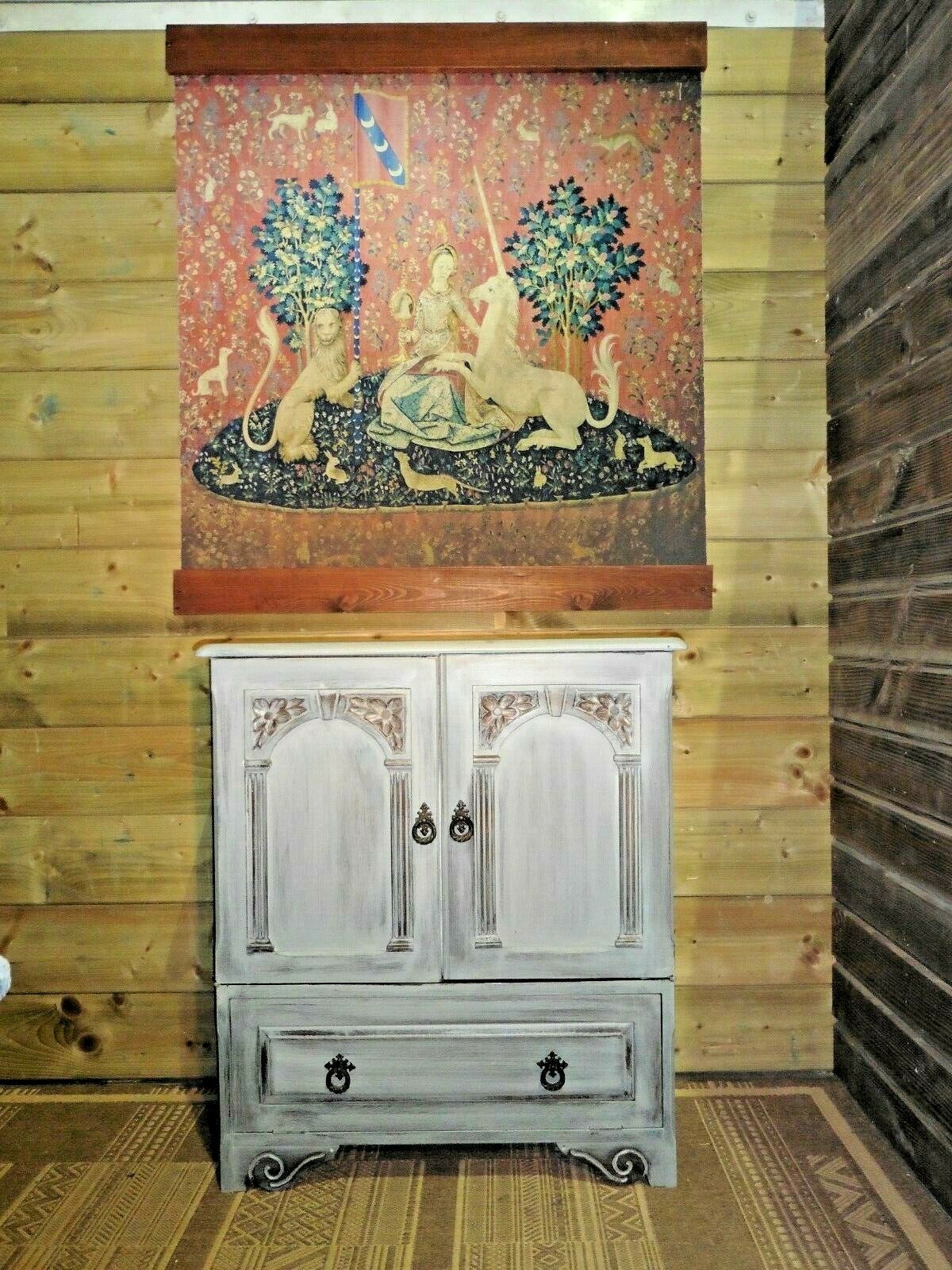 Vintage Upcycled Cabinet / Drinks Cabinet / Media Cabinet
