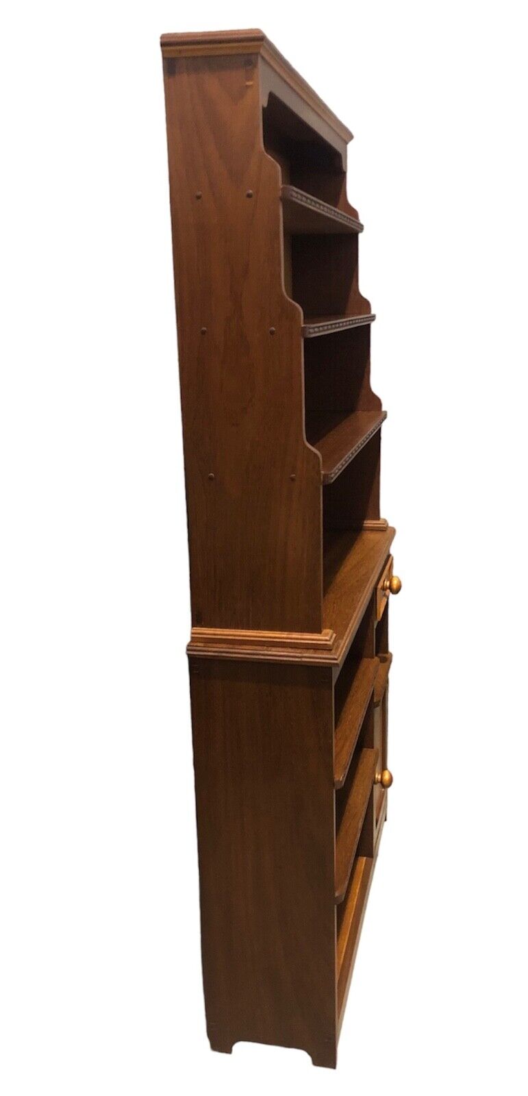 000886....Unique Vintage Walnut Bookcase Storage Unit( sold )