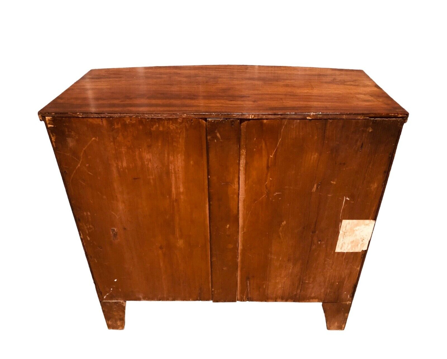 000884....Handsome Antique Regency Mahogany Bow Front Chest Of Drawers ( sold )