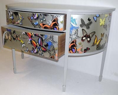 UNUSUAL EDWARDIAN UPCYCLED BOWFRONT SIDEBOARD SALE PRICE !