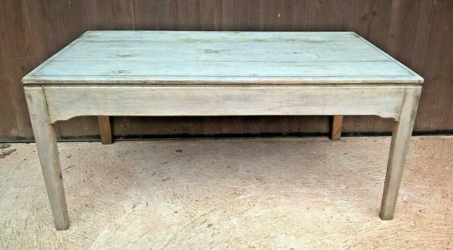 Lovely Faded Sun Bleached Pine Coffee Table / Retro Table