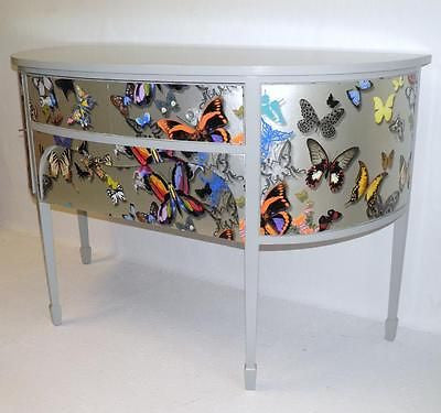 UNUSUAL EDWARDIAN UPCYCLED BOWFRONT SIDEBOARD SALE PRICE !