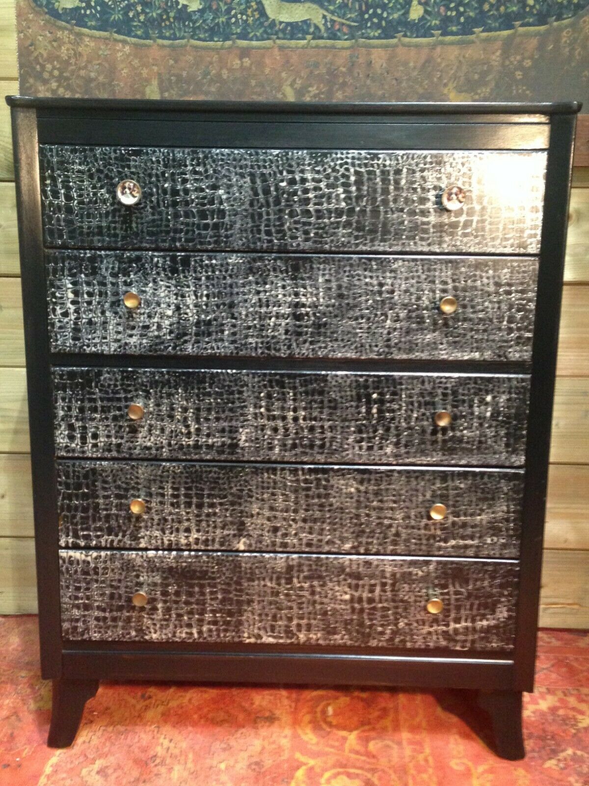 240.....Stunning Upcycled Retro Chest Of Drawers / Lebus Chest ( SOLD )