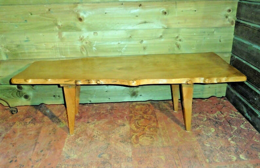 418.....Vintage Rustic Coffee Table / Solid Ash Coffee Table ( SOLD )