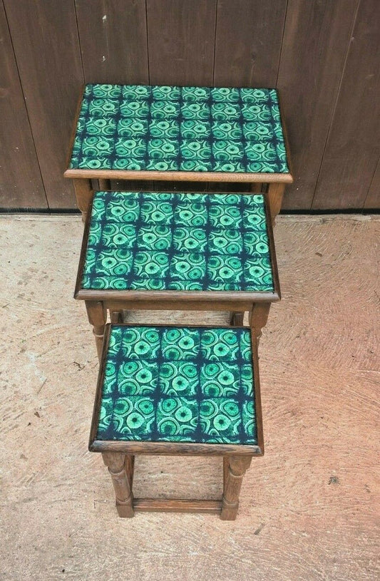 Vintage Oak Nest Of Tables.....Upcycled Cofee Tables