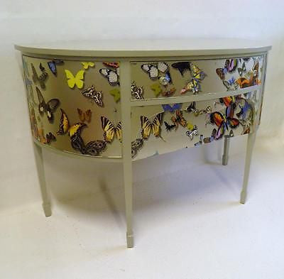 UNUSUAL EDWARDIAN UPCYCLED BOWFRONT SIDEBOARD SALE PRICE !