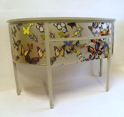 UNUSUAL EDWARDIAN UPCYCLED BOWFRONT SIDEBOARD SALE PRICE !