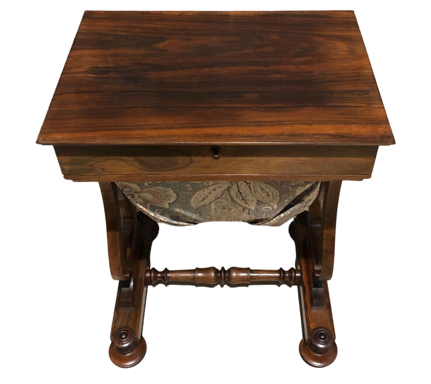 000879....Handsome Antique Sewing Table( sold )