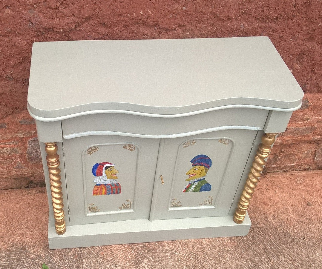 Antique Upcycled Chiffonier / Sideboard / Hall Cupboard