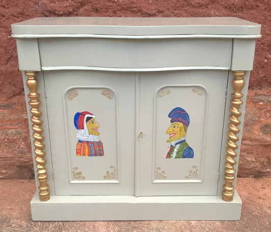 Antique Upcycled Chiffonier / Sideboard / Hall Cupboard