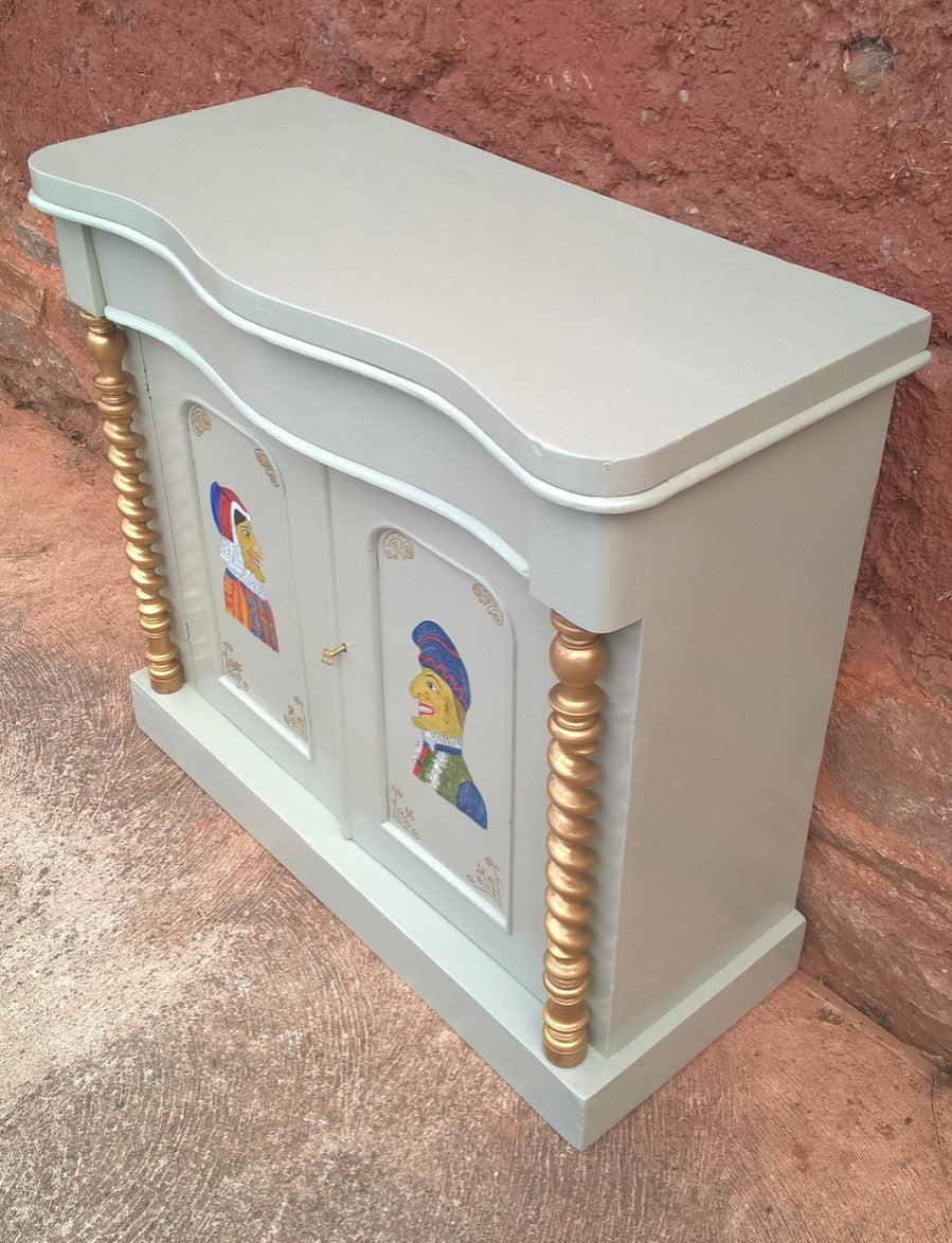 Antique Upcycled Chiffonier / Sideboard / Hall Cupboard