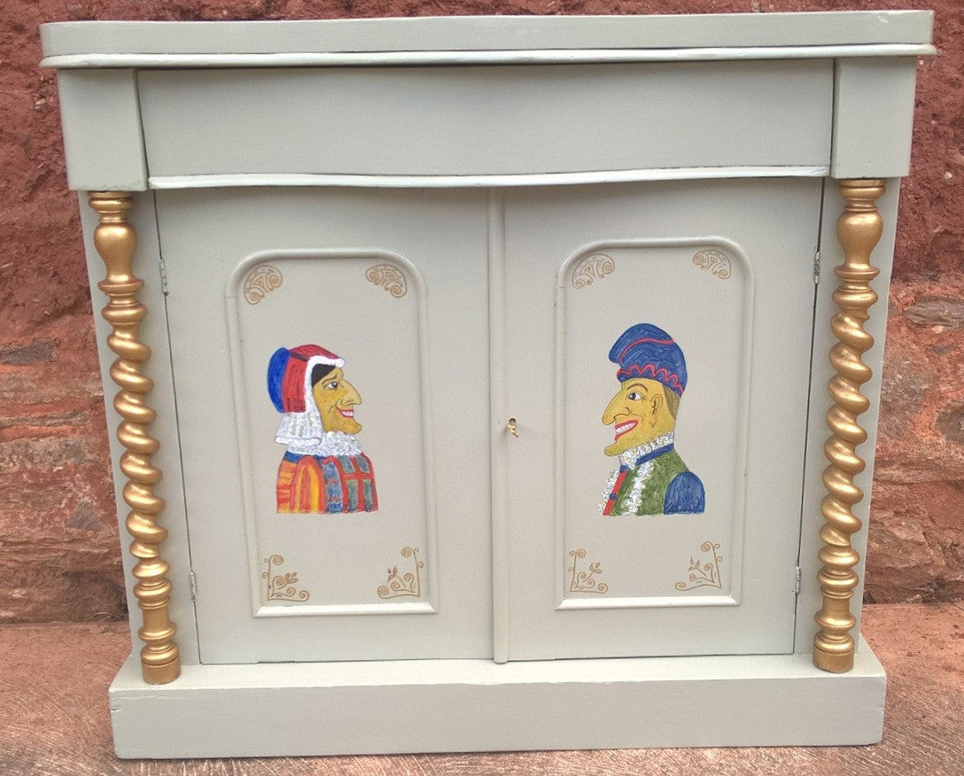 Antique Upcycled Chiffonier / Sideboard / Hall Cupboard