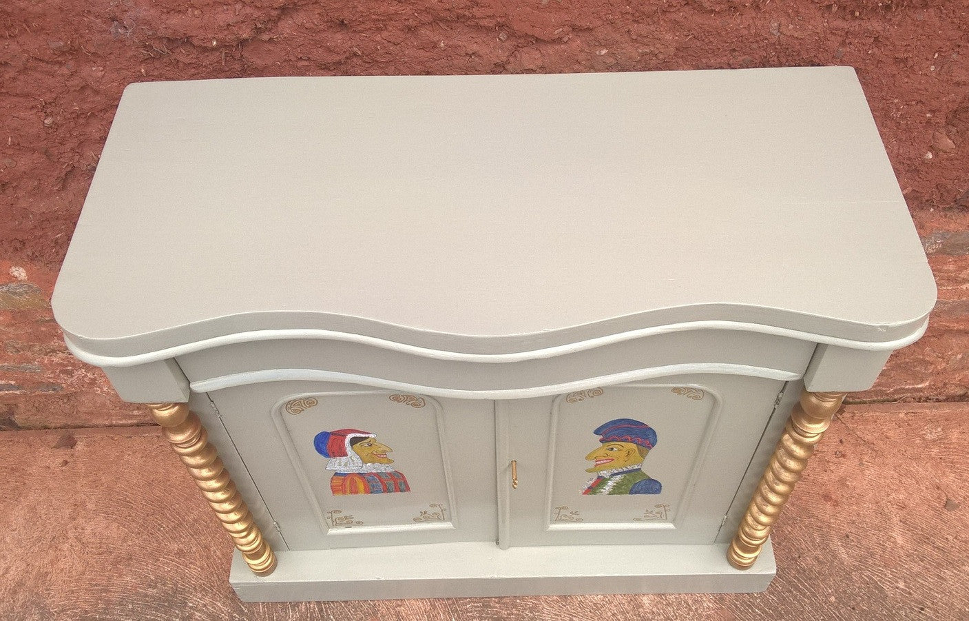 Antique Upcycled Chiffonier / Sideboard / Hall Cupboard