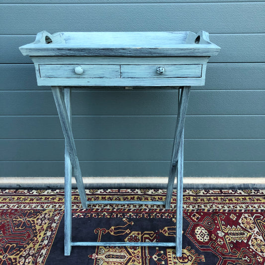 Vintage Butlers Tray On Stand / Shabby Chic Butlers Tray ( SOLD )